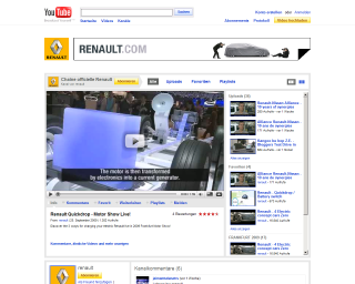 Video Renault su YouTube
