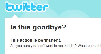 cancellazione twitter