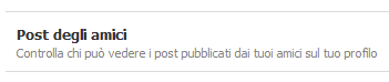 privacy Facebook bacheca 2010