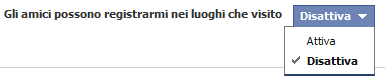 gli amici possono registrarmi nei luoghi che visito su Facebook