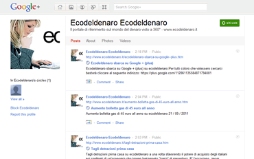 GOOGLE PLUS ESEMPIO