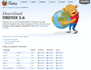 INSTALLARE VECCHIA VERSIONE FIREFOX
