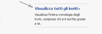 VISUALIZZA CRONOLOGIA INVITI