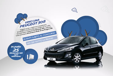 concorso online Peugeot 308