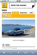SITO WEB MOBILE RENAULT