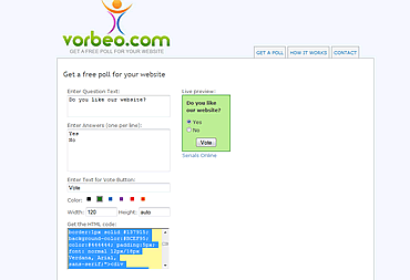 CREARE SONDAGGIO ONLINE VORBEO