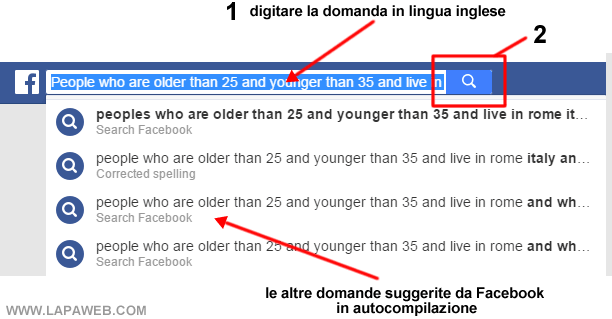 come cercare una persona su Facebook per età