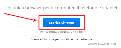 premere su SCARICA CHROME