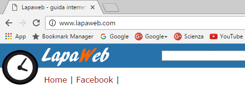 l'interfaccia di navigazione su Google Chrome è semplice e immediata