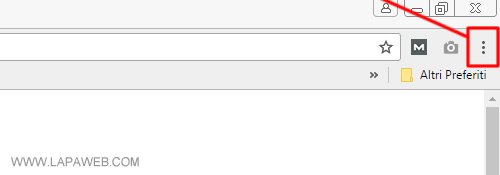 cliccare sull'icona con tre punti verticali