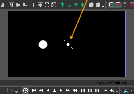 example of repositioning the rotation pivot