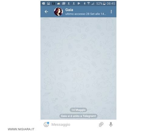 il messaggio spedito è stato eliminato