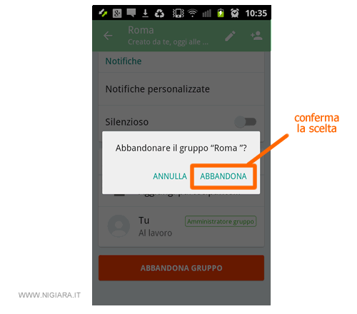 conferma la decisione di abbandonare il gruppo