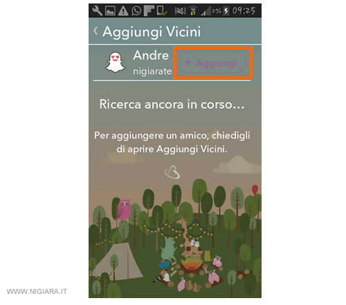 premi su Aggiungi 