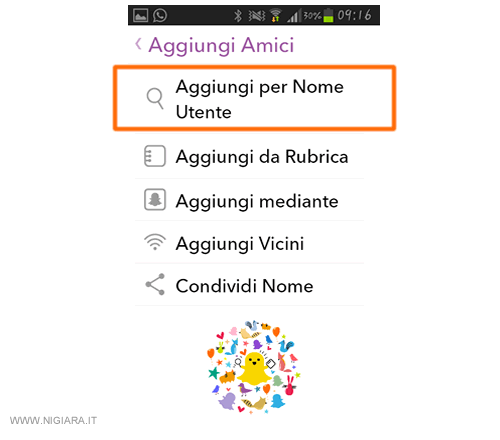 come si aggiunge una persona ai contatti su Snapchat