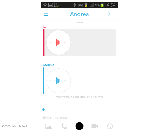 come inviare un messaggio vocale su Snapchat
