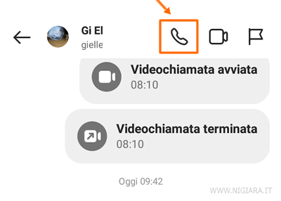 come chiamare su Instagram