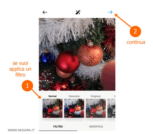 salva la foto sul tuo cellulare