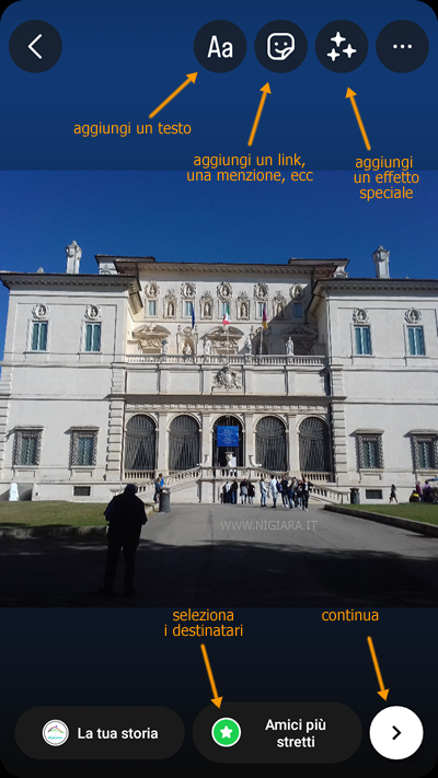 personalizza la tua storia