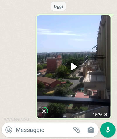 la condivisione del video