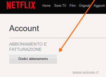 come disdire abbonamento a Netflix