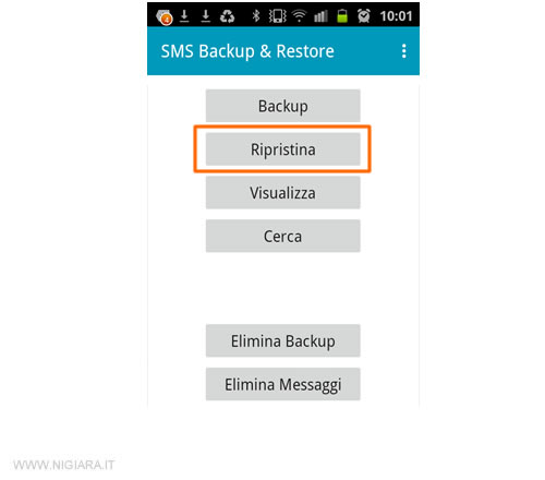 come fare il restoredei dati sul nuovo cellulare