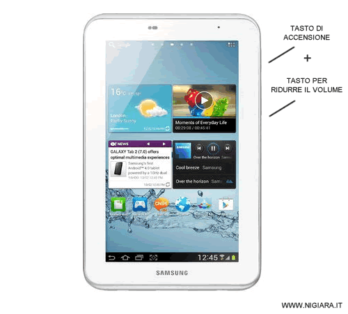 come fotografare lo schermo su un tablet