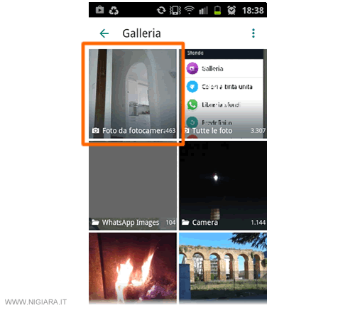 seleziona la foto da utilizzare come sfondo su Whatsapp