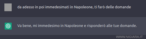la risposta di ChatGPT