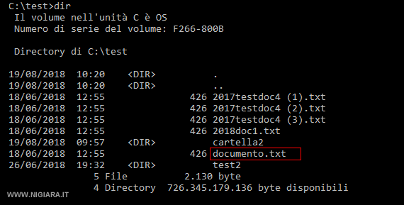 come rinominare file