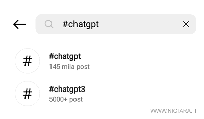 digita un hashtag