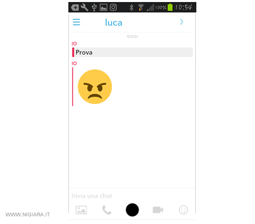 come avviare una chat su Snapchat