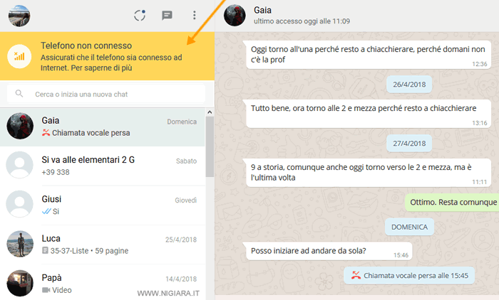 lo smartphone deve essere sempre acceso anche se usi Whatsapp sul computer