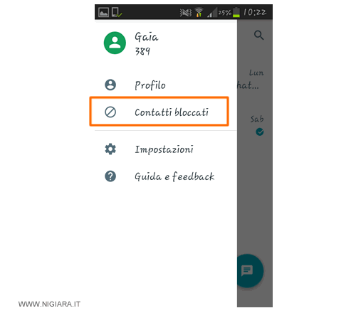 come visualizzare la lista delle persone bloccate su Google Allo