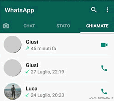 come videochiamare con Whatsapp