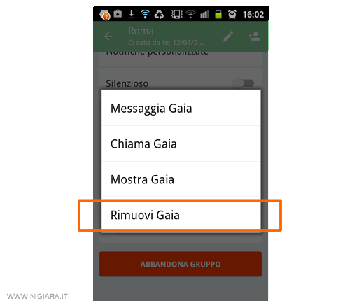 rimuovere uno degli amministratori del gruppo su Whatsapp