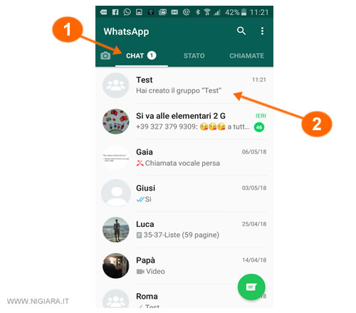 entra nel gruppo Whatsapp