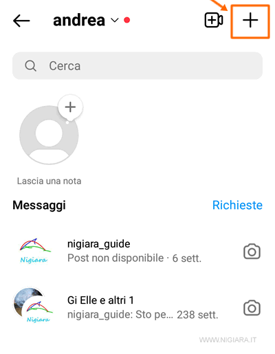 premi su +