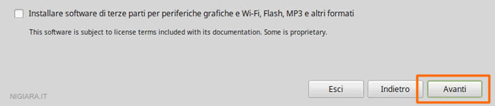 installa software di terze parti
