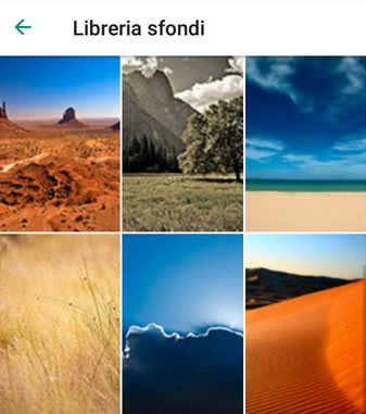 alcuni esempi di sfondi Whatsapp