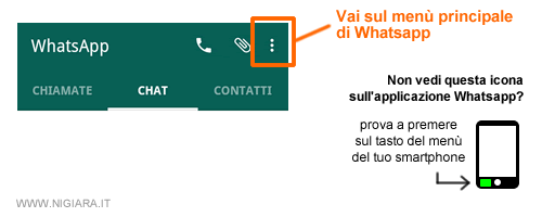 premi sull'icona con tre puntini