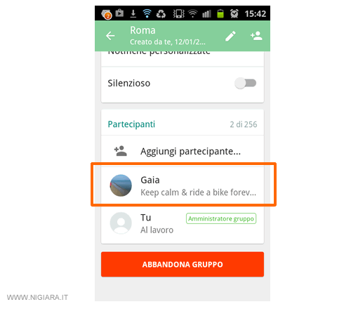 selezionare la persona da aggiungere come amministratore